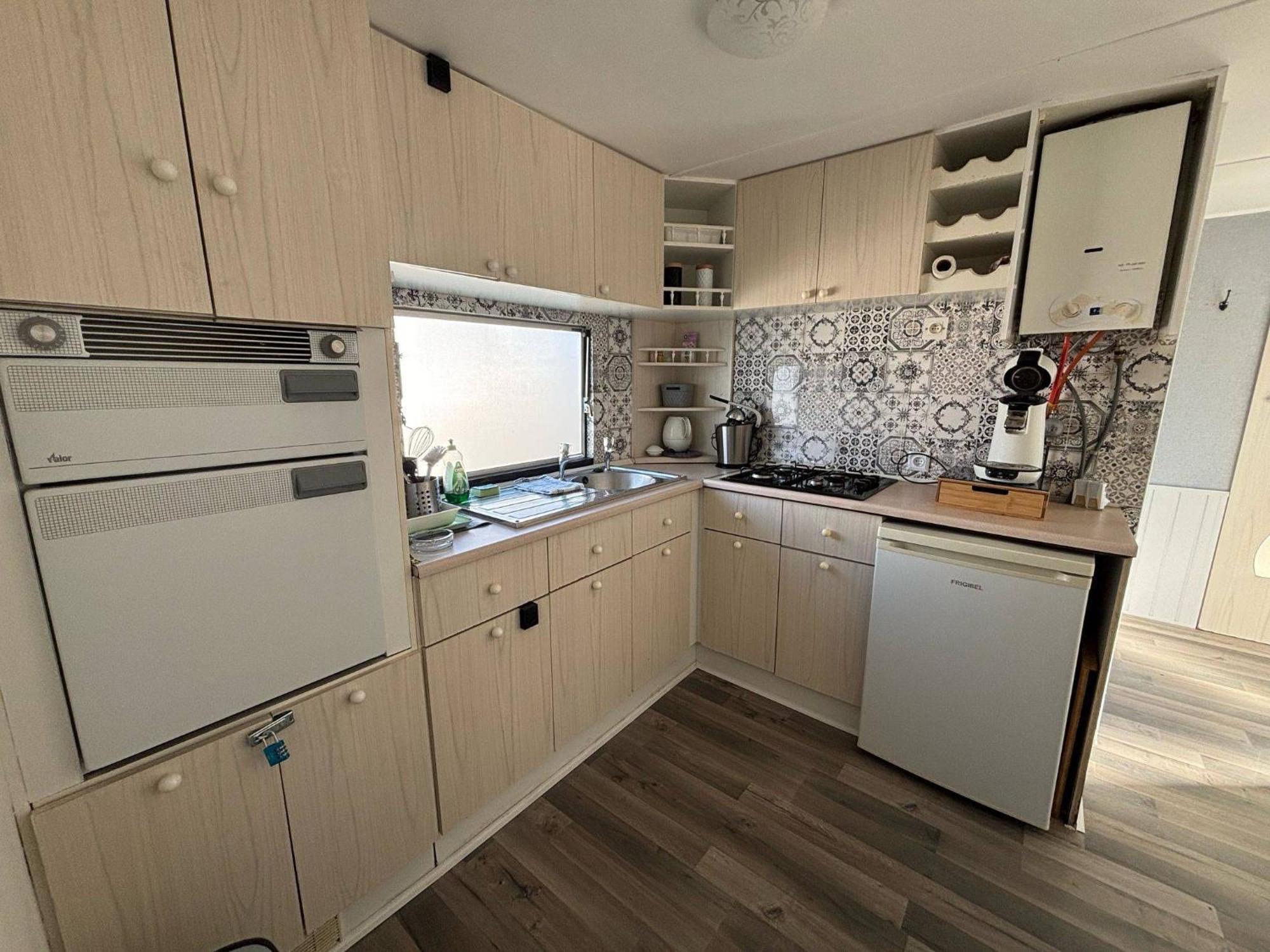Mobile Home Au Camping New Vennepark Harendijk ภายนอก รูปภาพ